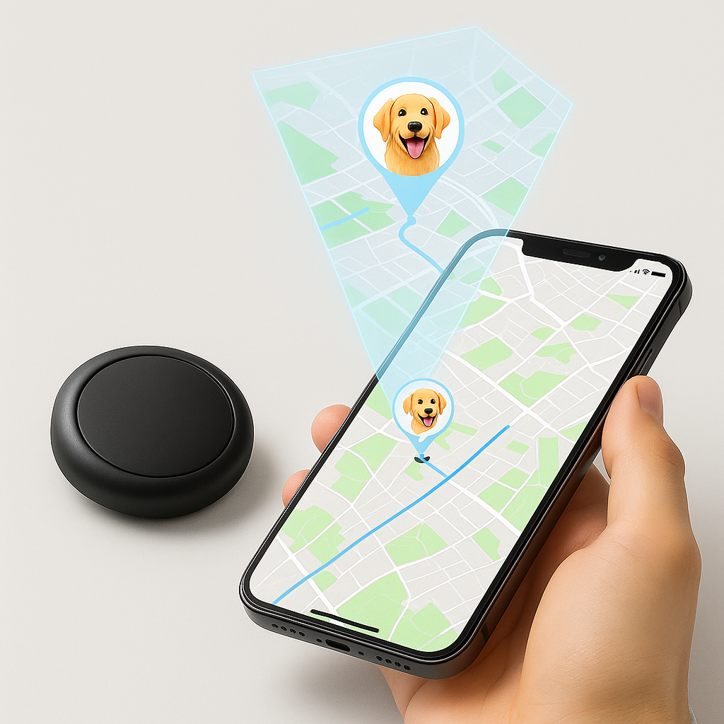 איתורן + אבזם שמתחבר לקולר, לאבד את הכלב לא אצלנו!